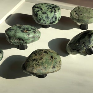 Your rock collection made into cabinet knobs