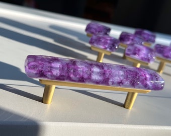 Viola con Bollicine Effervescenti con Basi Oro
