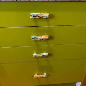 Festival colors custom glass cabinet knobs and pulls