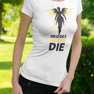 Heroes Never Die - Womens Ringspun T-Shirt