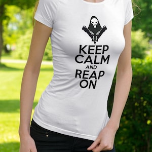 Keep Calm and Reap On - Womens Ringspun T-Shirt