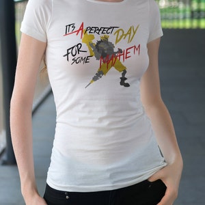 Perfect Day For Mayhem (Alternate) - Womens Ringspun T-Shirt