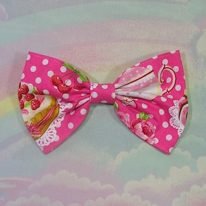 Sweet Lolita Hair Bow, Fairy Kei Hair Bow, Pop Kei Hair Bow, Dessert Hair Bow, Sweets Hair Bow, Cake Hair Bow, Decora Hair Bow, Kawaii Bow