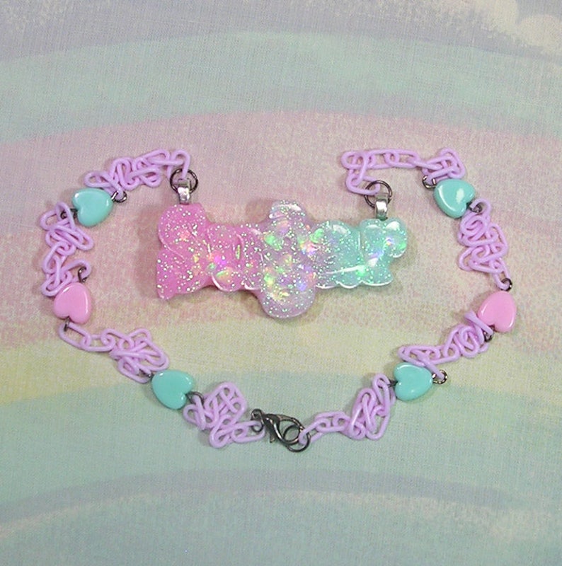 Fairy Kei Necklace Pop Kei Necklace Decora Necklace Sweet | Etsy