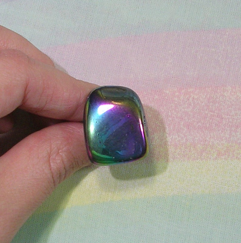 Gothic Ring Soft Grunge Ring Pastel Goth Ring Titanium Quartz Ring Goth Ring Crystal Ring Rainbow Crystal Ring Pastel Grunge Ring