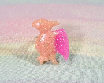 Cute Dinosaur Ring, Cute Dino Ring, Pterodactyl Ring, Pop Kei Ring, Fairy Kei Ring, Funky Ring, Kitsch Ring, Kawaii Dino Ring, Decora Ring