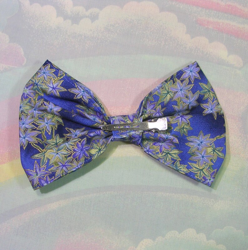 Kimono Hair Bow Japanese Hair Bow Floral Hair Bow Harajuku Etsy