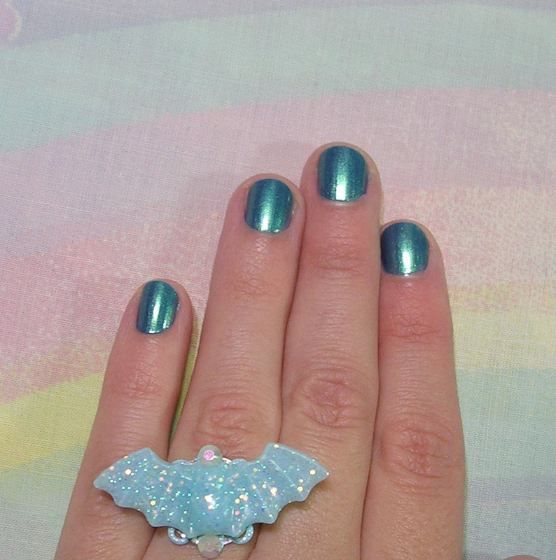 Pastel Goth Ring Creepy Cute Ring Pastel Bat Ring Kawaii Etsy