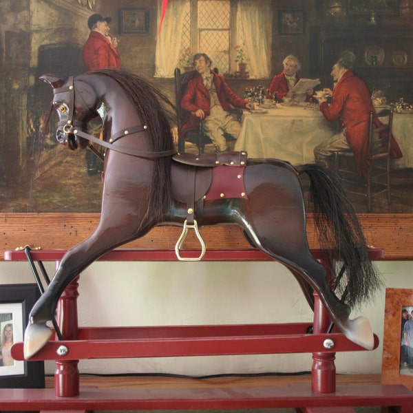 Antique Glider Horse Etsy