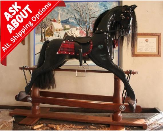 Victorian Carousel Rocking Horse large Glider Etsy UK