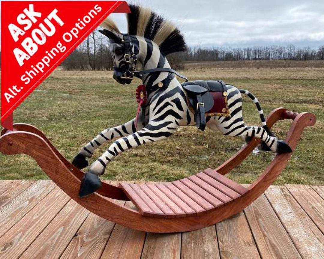 Soft Rocking Zebra Small Rocking Zebra on Bows. - Etsy