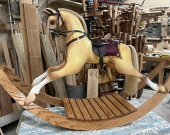 Palomino Victorian Carousel Rocking Horse (Medium)