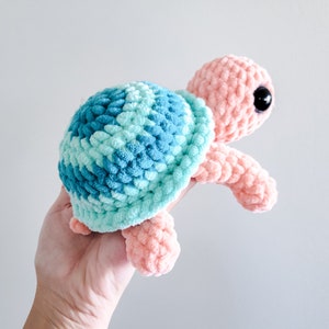 Custom Sea Turtle Plushie | CHOOSE YOUR COLORS | Crochet Sea Turtle, Sea Turtle Stuffed Animal, Sea Turtle Gifts for Kids, Sea Turtle Plush