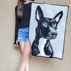Dog Tapestry Crochet Pattern: Shepherd Bull Terrier Rescue Pup Wall Hanging (PDF Pattern)