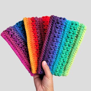 Handmade Crochet Zipper Pouch: Boho Yarn Tassel Canvas Bag