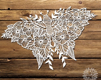 EMMA BOYES Papercut Template 'Butterfly' DIY