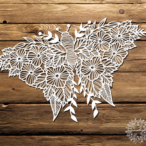 EMMA BOYES Papercut Template 'Butterfly' DIY