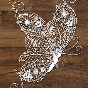 EMMA BOYES Papercut Template 'Butterfly' DIY image 1