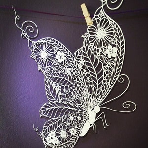 EMMA BOYES Papercut Template 'Butterfly' DIY image 2