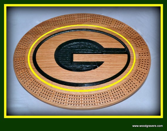 Green Bay Packers Cribbage Board Etsy