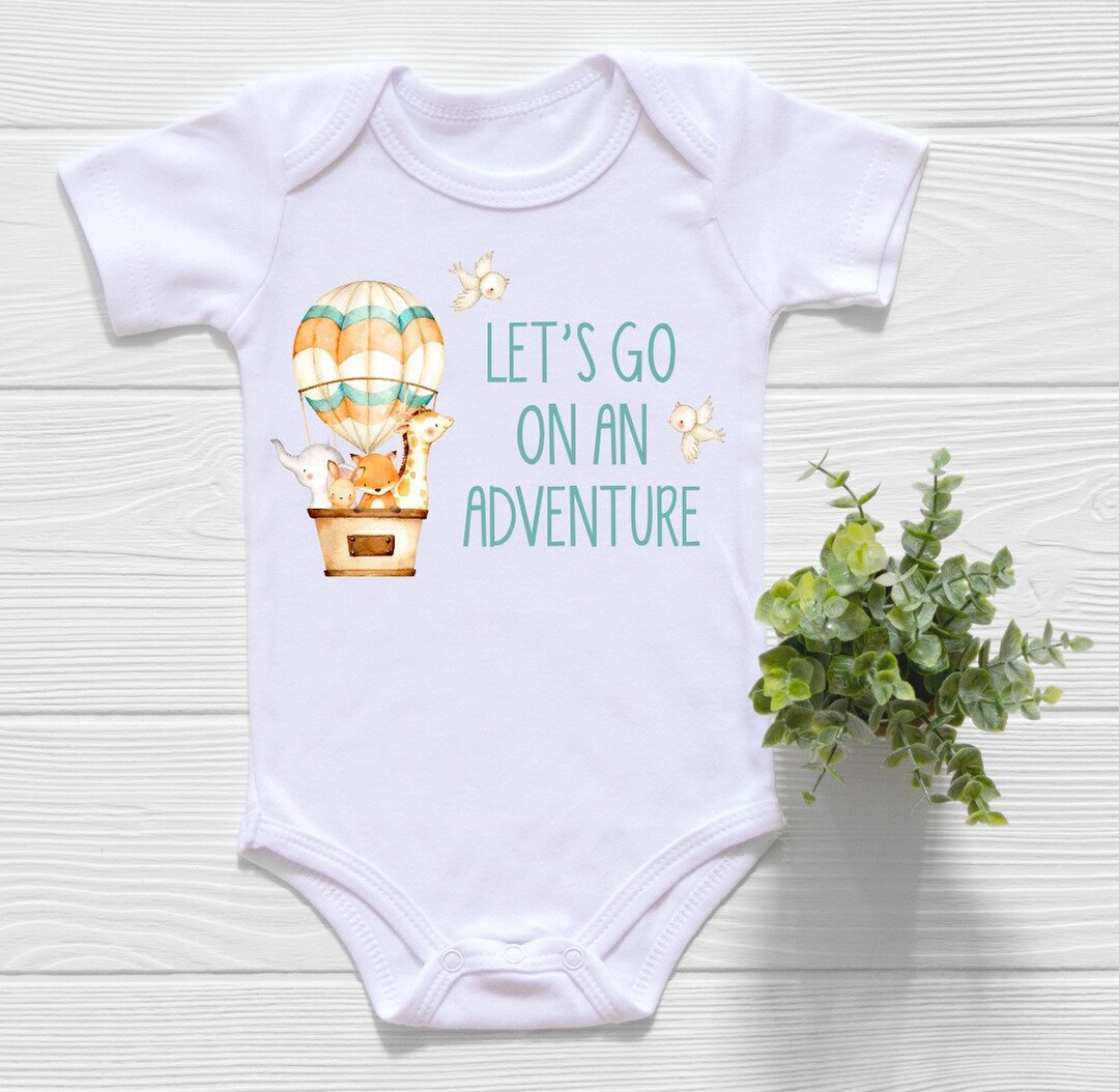 Let's Go on an Adventure Onesie®, Zoo Baby Shower Gift,unisex Baby Clothes, Boho Baby Clothes