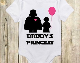 Daddy's Princess Star Wars Onesie®-Darth Vader-Daddy's Princess Shirt-Baby Star Wars Gift-Star Wars Baby-Baby Shower Gift-Star Wars Onesie