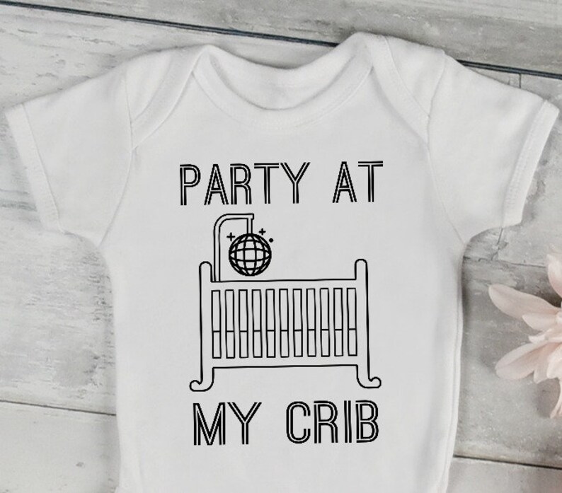 Party at My Crib Onesie Party at My Crib BYOB Onesie Funny Etsy