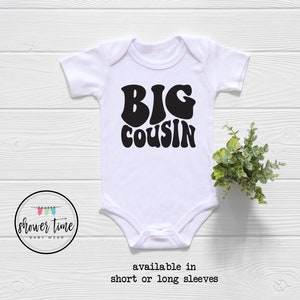 Big Cousin Baby Onesie® - Boys Retro Onesie® - Matching Cousin Onesie®