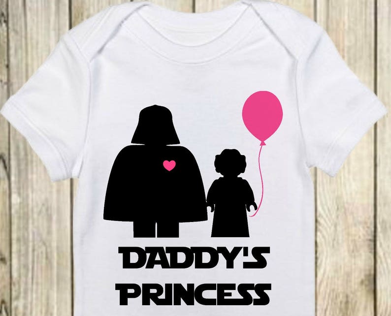 Daddy's Princess Star Wars Onesie®Darth Vader-Daddy's Princess Shirt-Baby Star Wars Gift-Star Wars Baby-Baby Shower Gift-Star Wars Onesie® image 2
