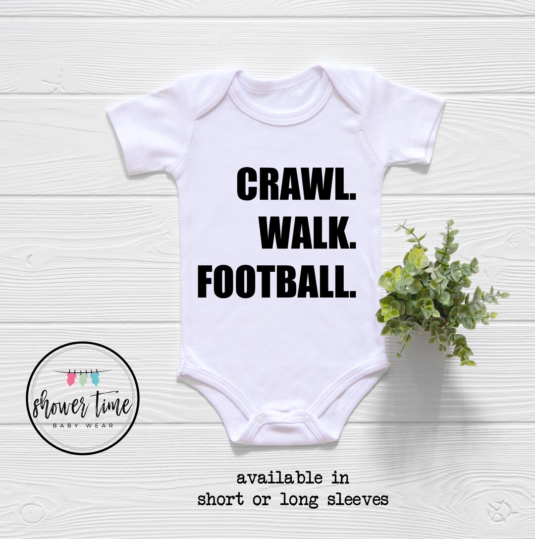 Football Baby Onesie® Crawl Walk Football Baby Onesie® Cute Football