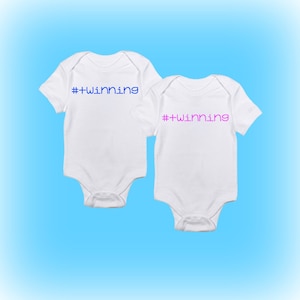 Twin Onesies®- #Twinning Onesie® - Onesies® for Twins - Baby Shower Idea - Baby Gift Idea - Gift for Twins-Baby Boy-Baby Girl-Baby Clothing