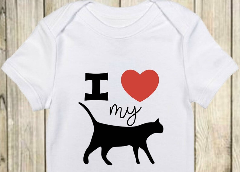 I Love My Cat Onesie® Cat Onesie Cat Baby Onesie Fur Etsy