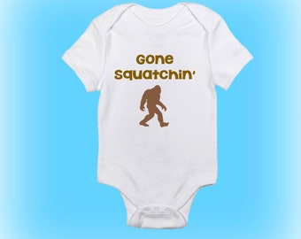 Sasquatch Onesie® - Gone Squatchin&#39; Onesie®-Bigfoot Onesie®-Unique Shower Gift-Baby Gift Idea-Baby Boy-Baby Girl-Baby Onesie®-Baby Clothing
