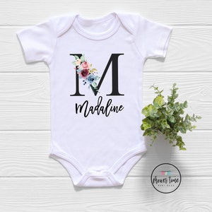 Custom Baby Bodysuit, Custom Bodysuit, Personalized Baby Gift, Name Bodysuit, Baby Shower Gift, Baby Girl Clothes,Take Home Outfit, Monogram