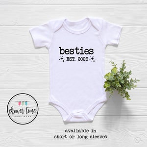 Personalized Besties Baby Boy Onesie® - Best Friends Bodysuit - Best Friends Outfit - BFF Onesie® - Baby Gift - Besties Onesie®