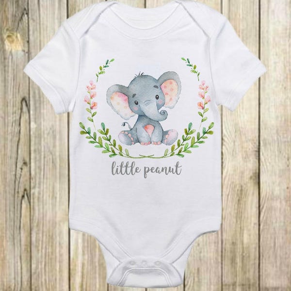 Little Peanut Onesie®-Unisex Baby Kleidung-Elefant Onesie-Funny Onesies-Newborn Photo Prop-Elefant Baby Shower Geschenk-Boho Baby kleidung