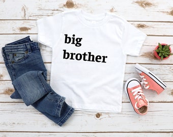 Big Brother Shirt - Cute Big Brother Toddler Shirt - Big Brother tee - Vintage Big Bro Gift