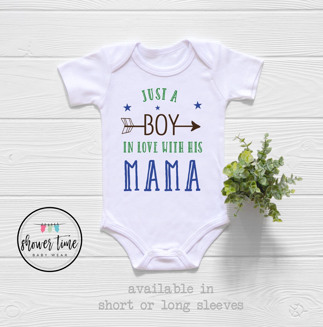 Mother's Day Onesie®, Boys Mother's Day Onesie®,just a Boy Who Loves