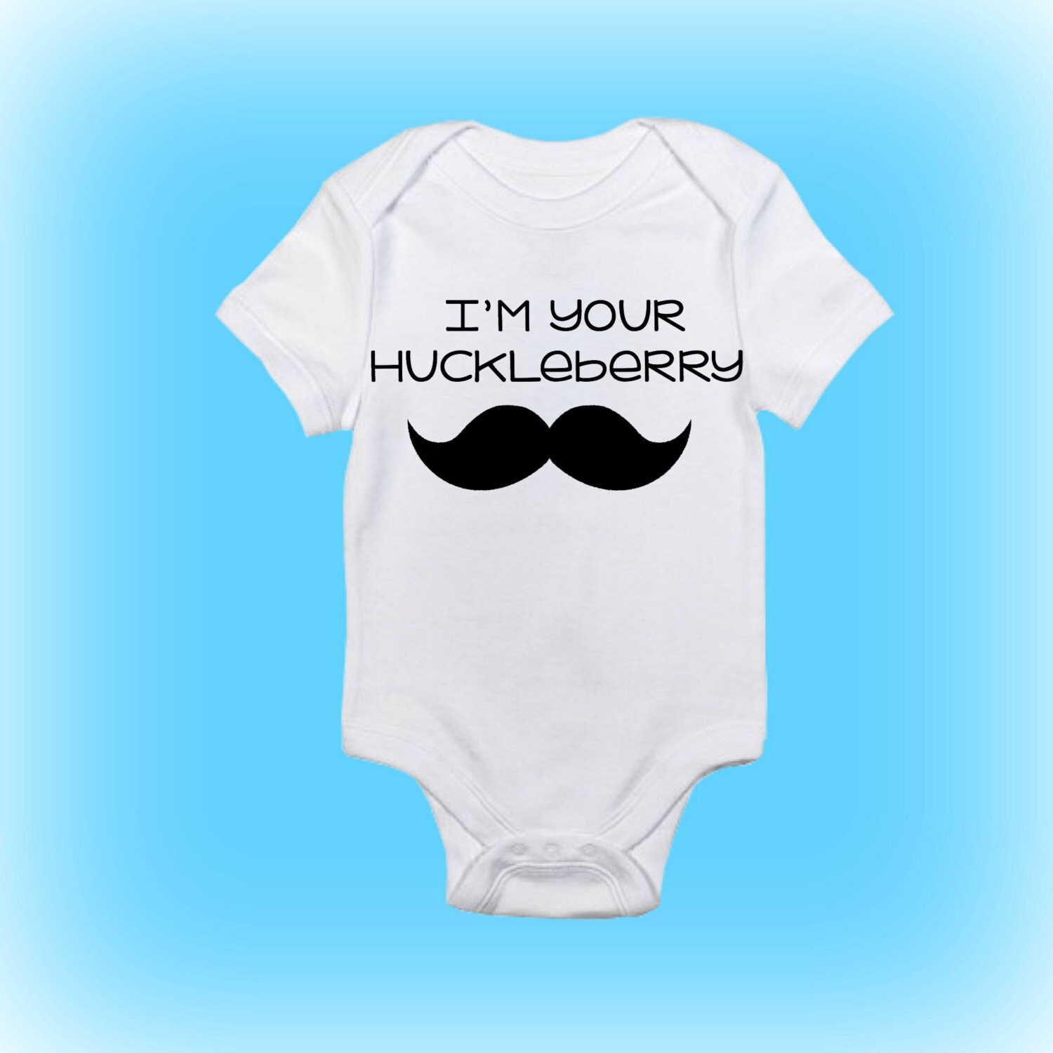 Funny Baby Onesie® I'm Your Huckleberry Mustache Onesie Etsy