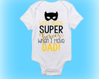 New Daddy Gift - Gift for New Daddy - Dad is My Hero - New Baby Gift - Unique Shower Gift - Baby Boy -Baby Gift - Baby Clothing-Baby Onesie®
