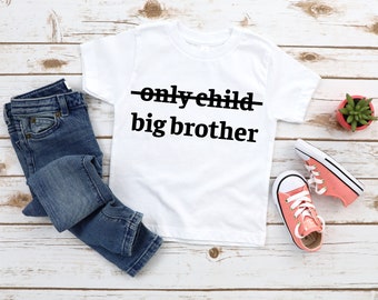 Big Brother Shirt - Cute Kids Shirt - Announcement Kids Shirt - Only Child Big Brother Shirt - Cute Big Brother Gift - Announcement Shirt