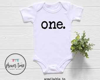 First Birthday Baby Onesie® - One Year Old Birthday Bodysuit - Unisex Natural Onesie®