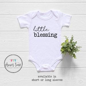 Little Blessing Baby Onesie® - Little Answered Prayer Baby Onesie® - Tiny Miracle Onesie® - Blessed Baby Onesie® - Miracle Baby