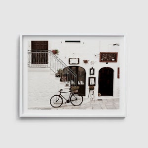 Italy Print, Bicycle Print, Italy Wall Art, Italy Photography, Italy Art Print, Beige Printable Wall Art, Europe Prints, Digital download