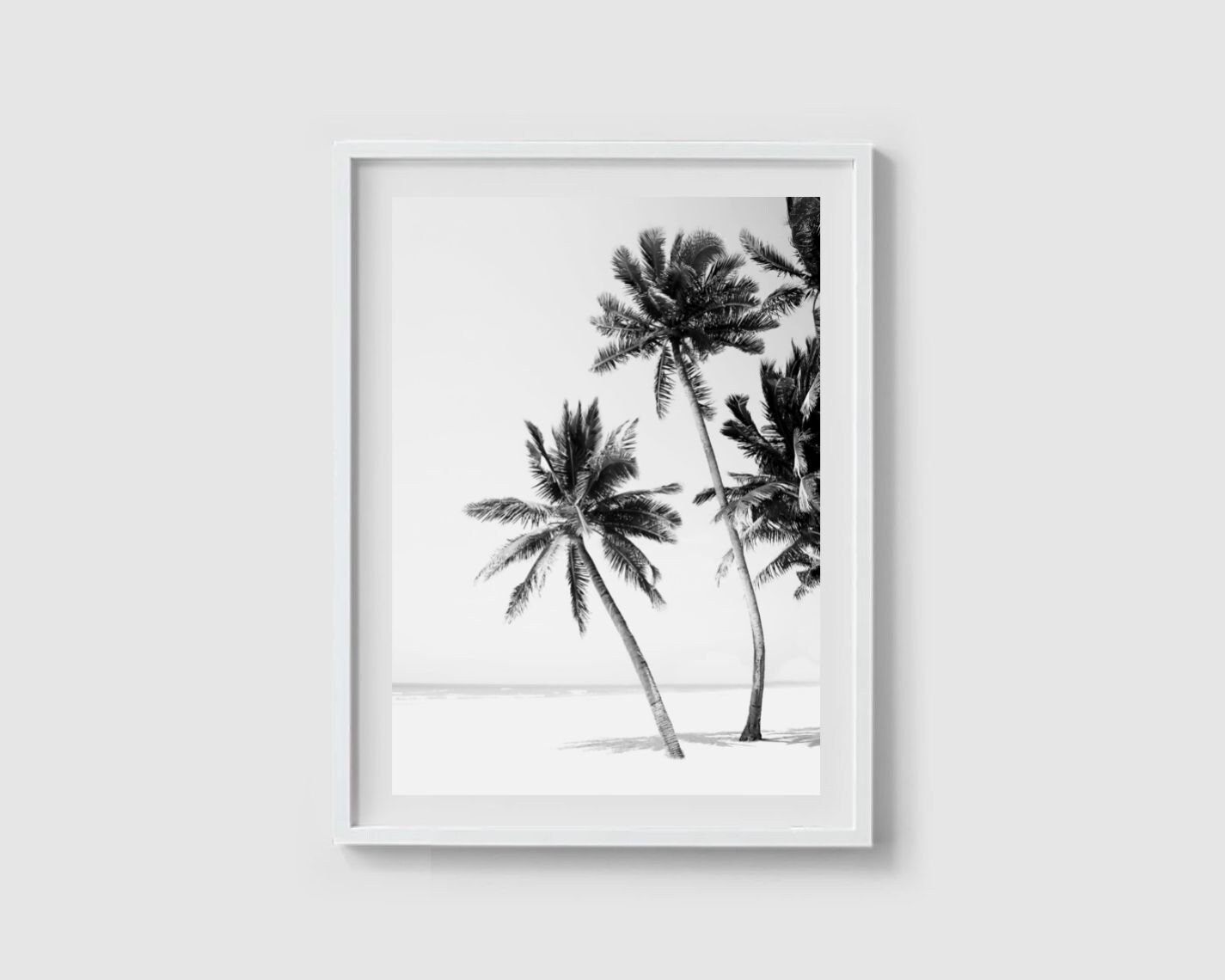 Palm Tree Print Beach Photography Palm Print Beach Art Print Palm Trees