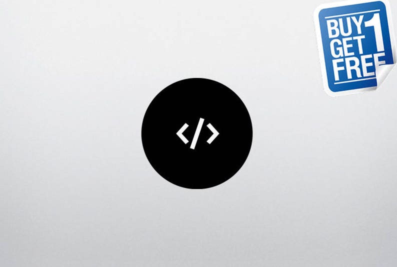 Code Programming - Sticker Apple MacBook / Sticker pour ordinateur portable / Housse avec logo Apple / 2 prix pour 1 image 2