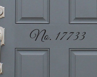 Custom House Number Vinyl Decal, home decor, great gift idea