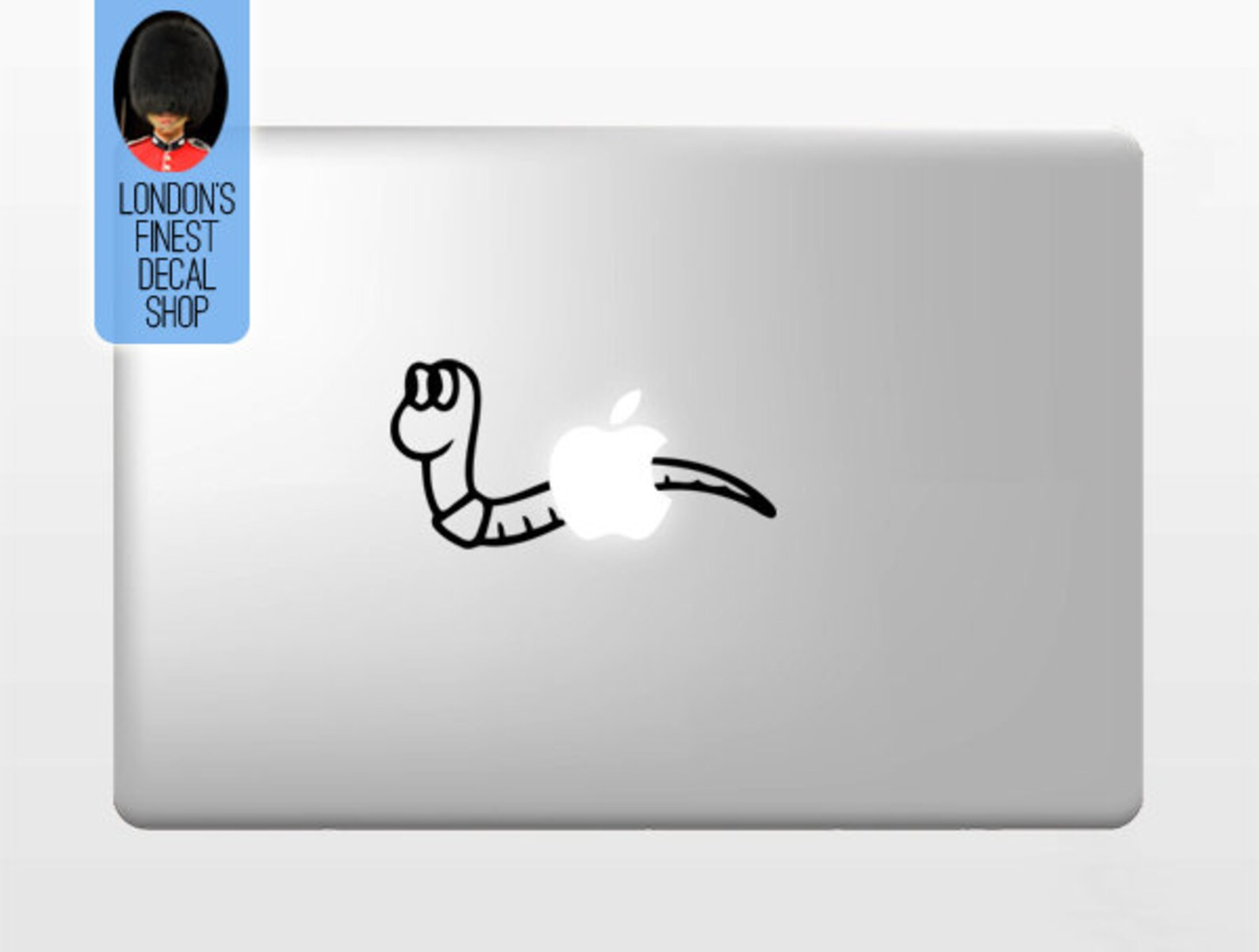 Computer Worm Sticker Worm - MacBook Vinyl Decal Sticker / Laptop Decal / iPad Sticker - Etsy
