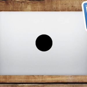Circle - Macbook Apple Decal Sticker / Laptop Decal / Apple Logo Cover / 2 for 1 price
