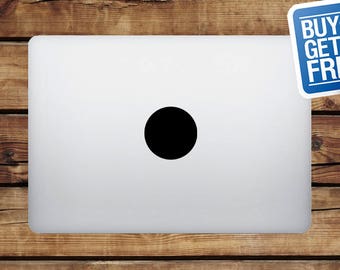 Circle - Macbook Apple Decal Sticker / Laptop Decal / Apple Logo Cover / 2 voor 1 prijs